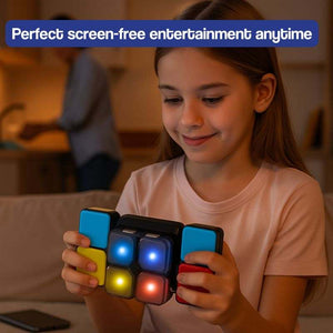 Smart Light Cube interactive STEM puzzle game with glowing LED faces and colorful buttons for kids' brain training