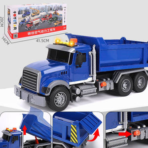 Oversized Timber Transport Toy Truck with Crane