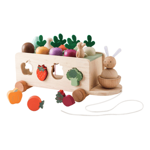 My First Farm & Feel Set wooden farm toy and animal tails sensory book for toddlers playing and learning