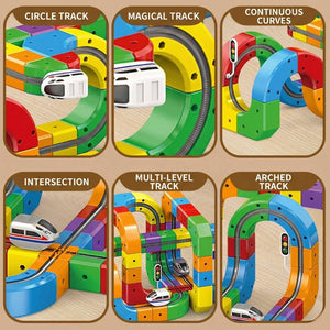 Magnetic Gravity-Defying Electric Track Car Toy – electronic learning toy