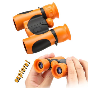 Small children's learning toy binoculars with optical eye protection for outdoor exploration and nature activities