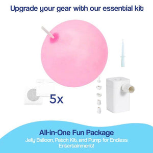 Giant Jelly Balloon Ball with patch kit and pump for outdoor fun and active play