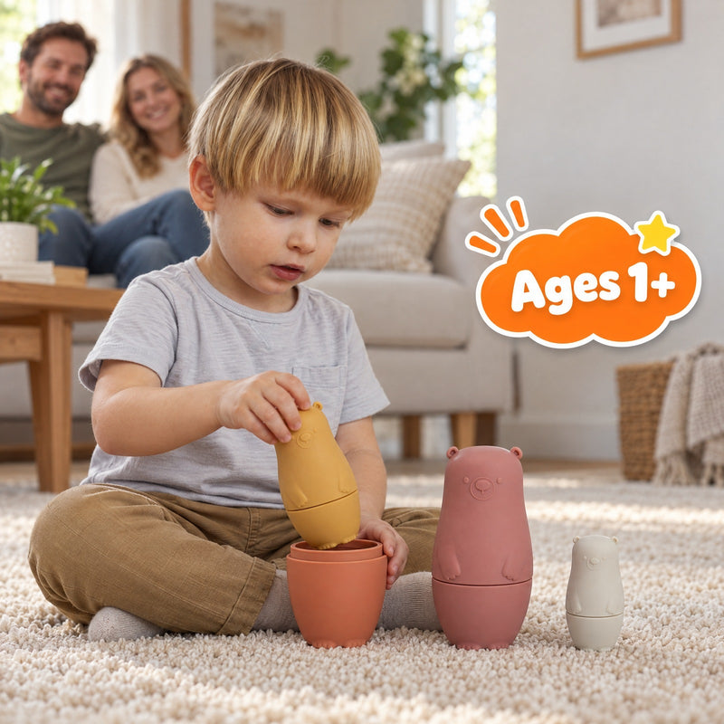Silicone Nesting Bears – for babies and toddlers