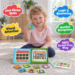 Magnetic Animal House Matching Game – educational toy