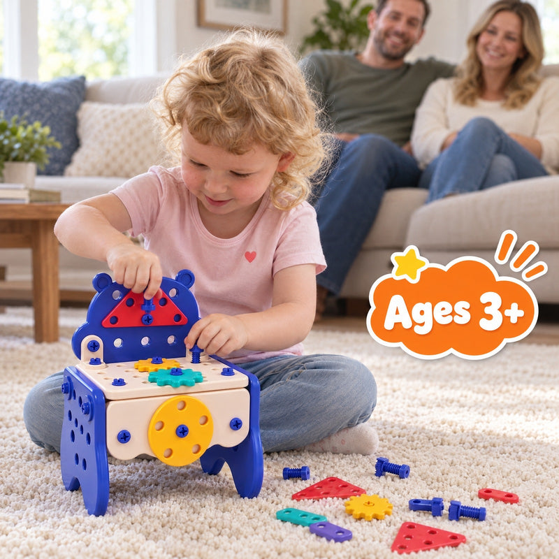 Kids' Tool Set & Workbench Electric Drill Tools & Building Pieces – pretend play set