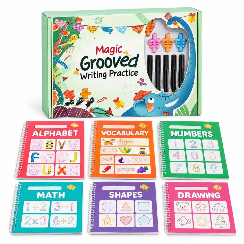Magic Grooved Writing Practice Set
