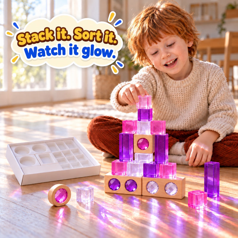 Translucent Acrylic Jewel Building Blocks – STEM learning toy