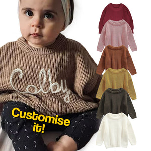 Custom Name Cozy Toddler Sweater