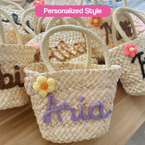 Customizable Straw Bag Bundle