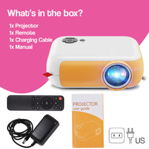 Mini Kids Projector with Built-In Speaker