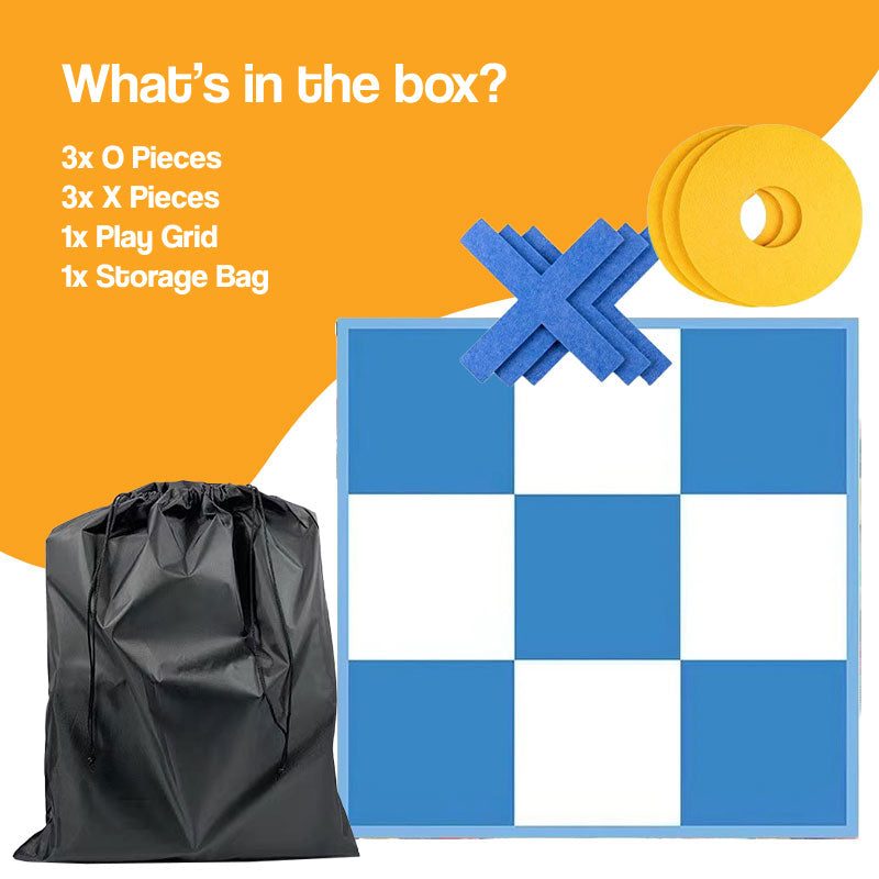 Oversized Felt Tic Tac Toe Family Game Set