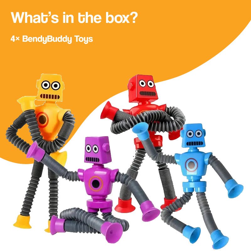 BendyBuddy Stick-Anywhere Fidget Toys