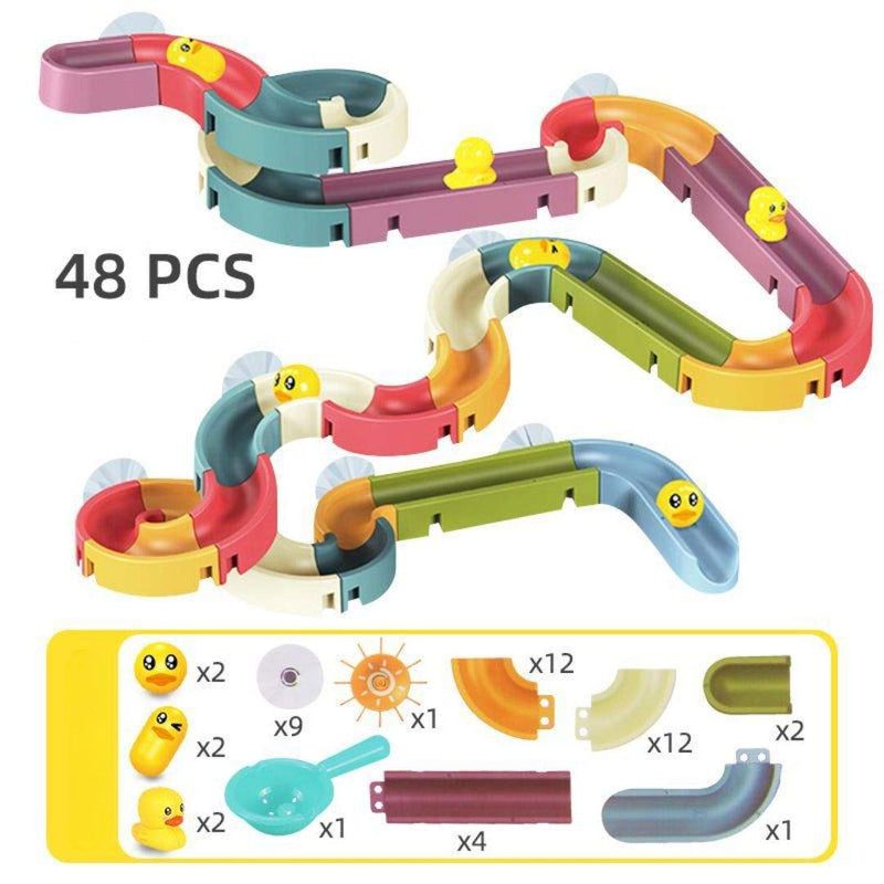 Water Play Track Sliding DIY Bath Toy Set
