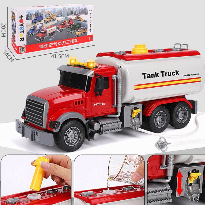 Oversized Timber Transport Toy Truck with Crane