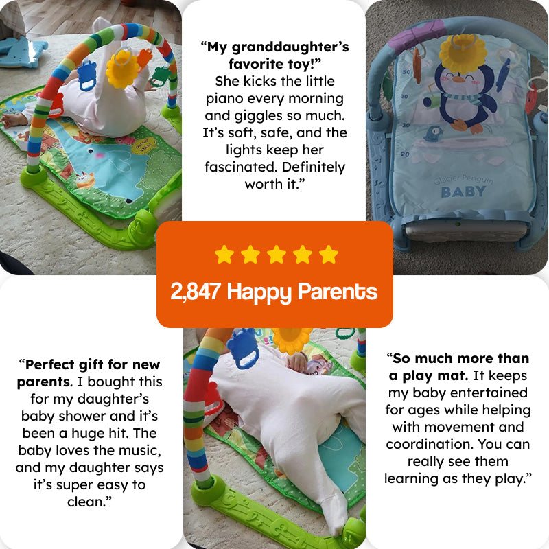 Baby Foot-Piano Fitness Rack for Newborns