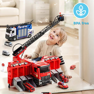 Mega Rescue Water Spray Truck Playset
