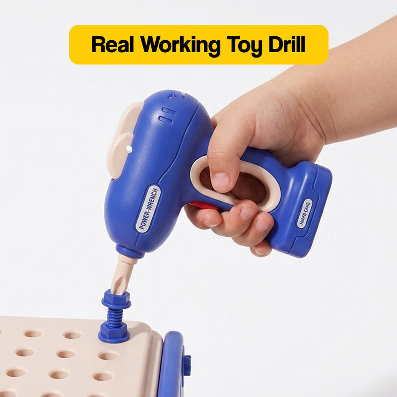 Kids' Tool Set & Workbench Electric Drill Tools & Building Pieces