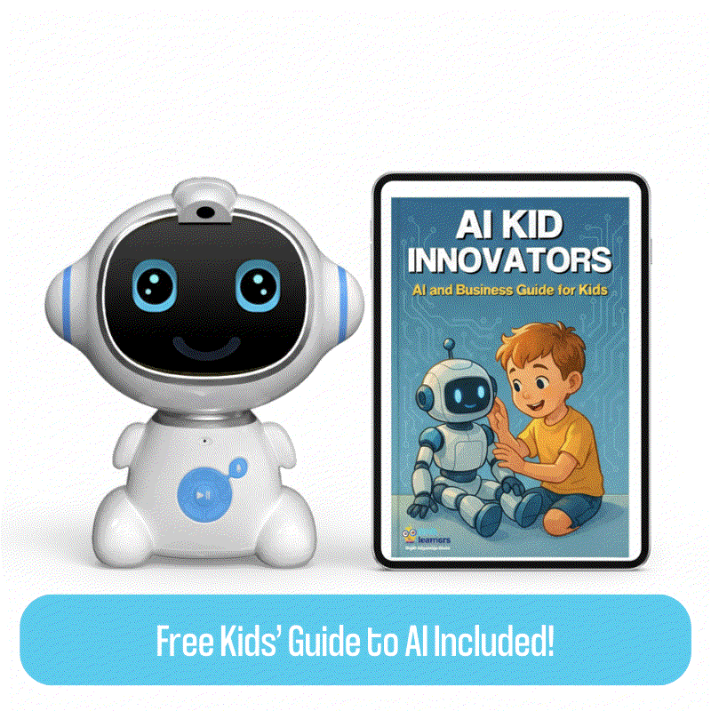 AI-powered STEM interactive SmartyBot MINI robot toy with educational features and free AI guide for kids
