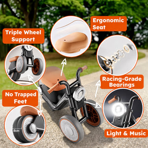 Tiny Biker Anti-Tip Light & Sound Motorcycle
