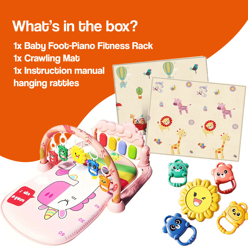 Baby Foot-Piano Fitness Rack for Newborns