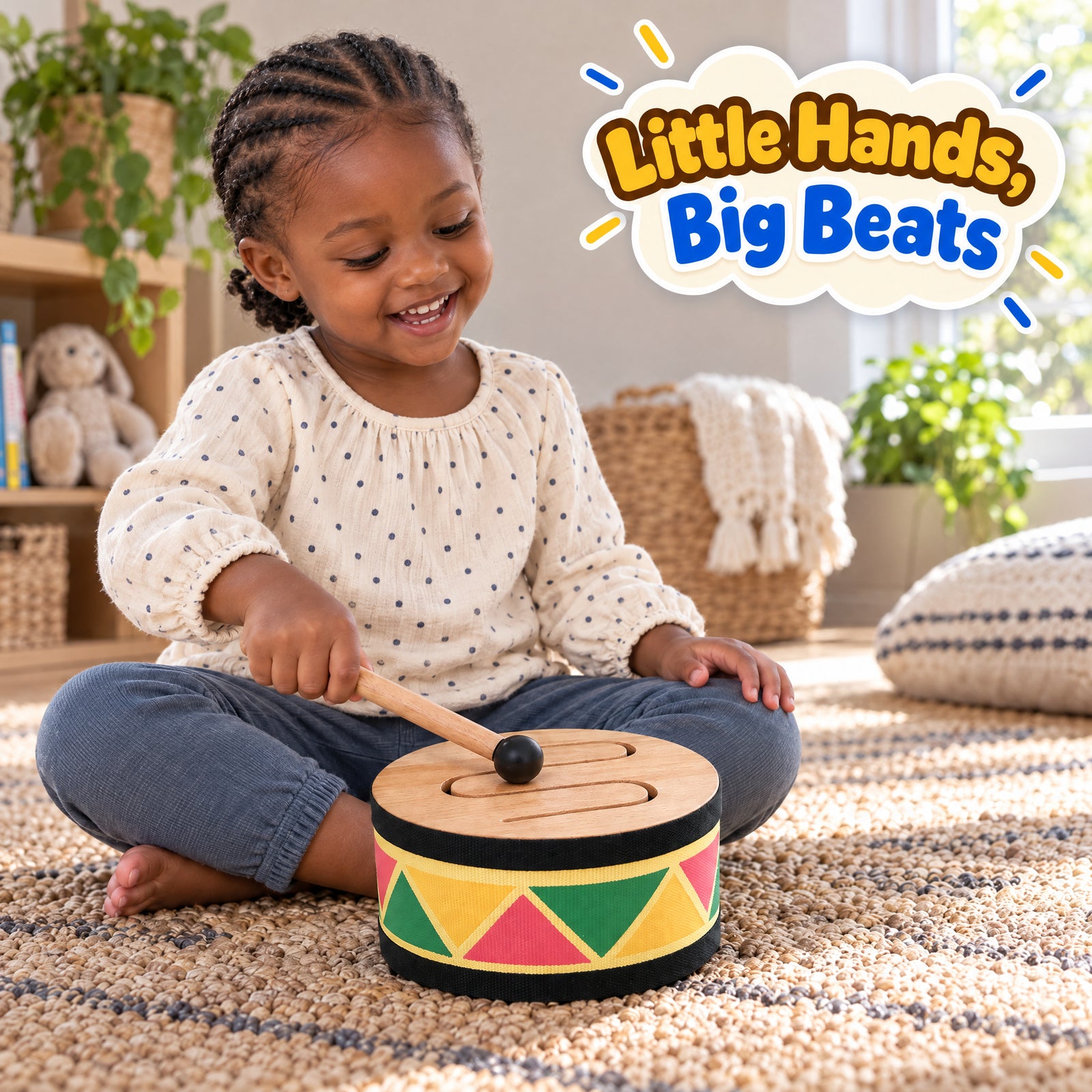 Mini Wooden Drum