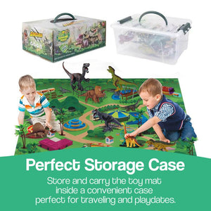 Educational Dinosaur Jungle World Toy Carpet Suitcase Set