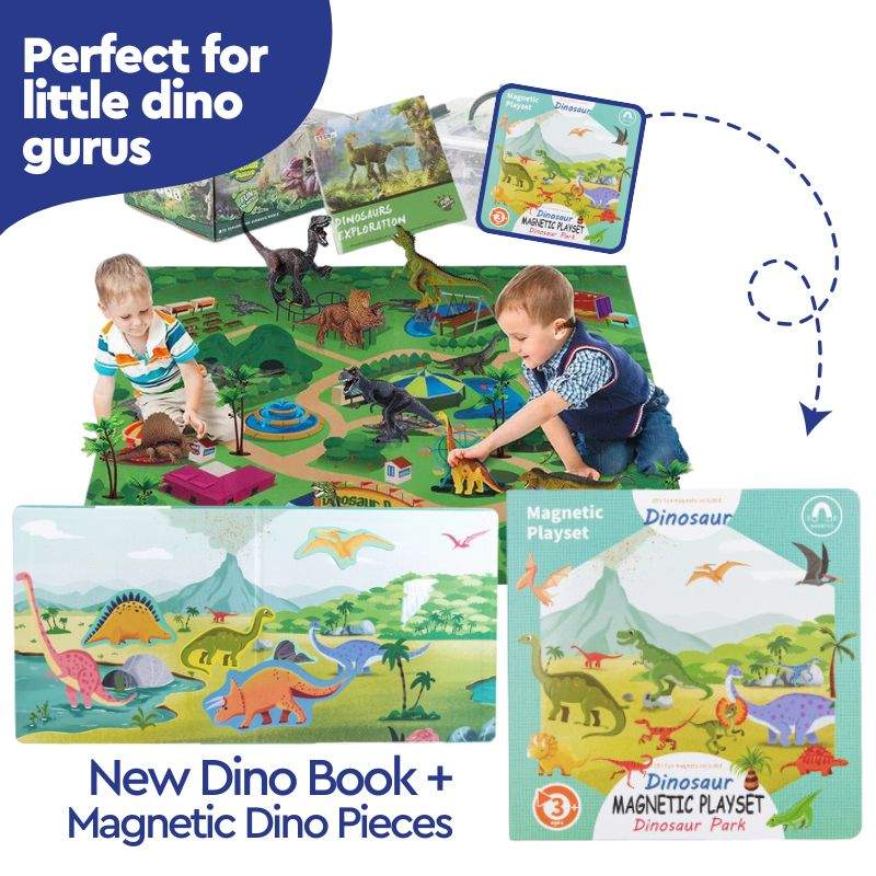 Educational Dinosaur Jungle World Toy Carpet Suitcase Set