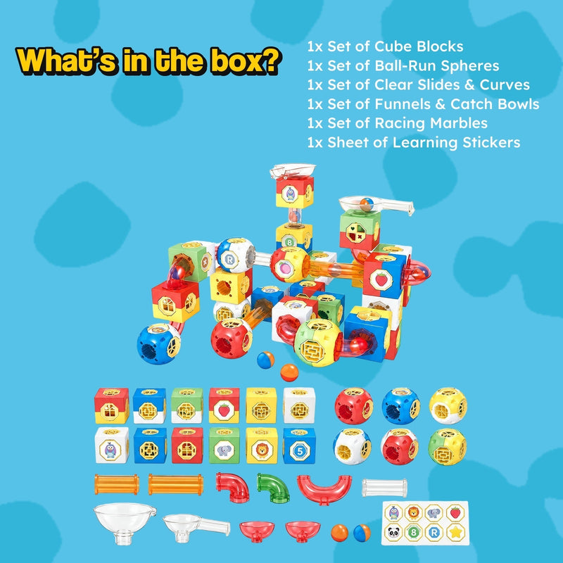 Marble Run Building Blocks Set