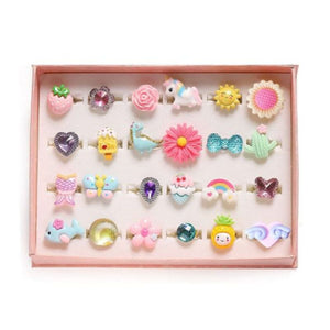 Little Princess Cartoon Ring Set