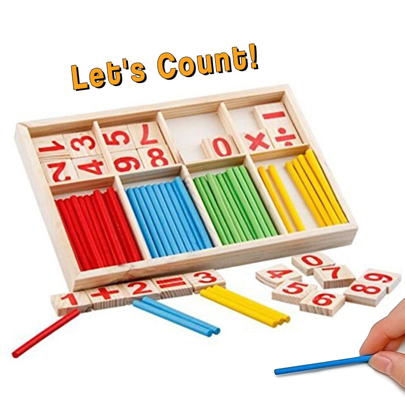 Math Wooden Counting Sticks