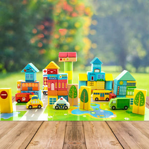 Mini Town Early Education Block Set