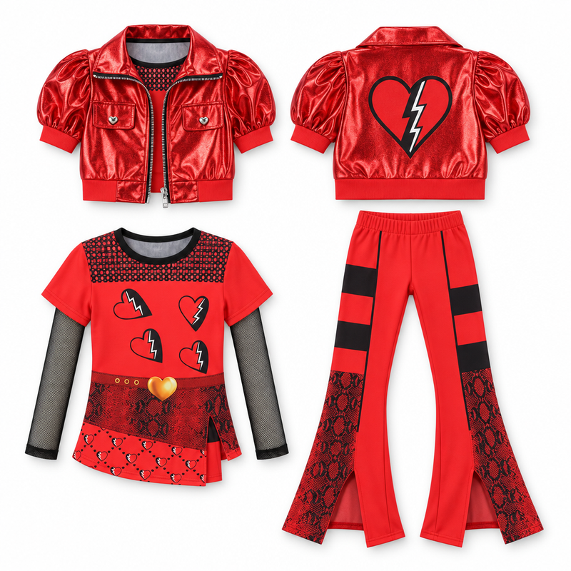 Metallic Rocker 3-Piece Costume Set