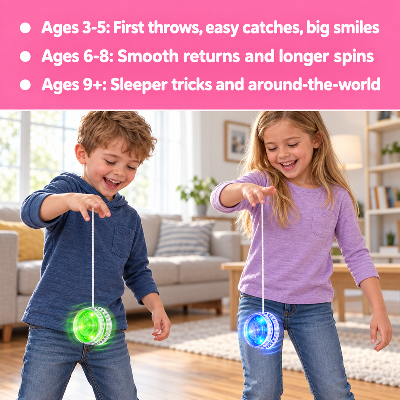 Light-Up Trick Yo-Yo (4 Pack)