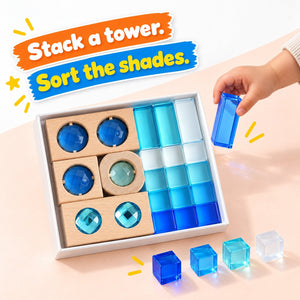 Translucent Acrylic Jewel Building Blocks – wooden toy
