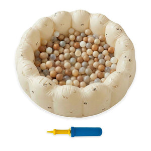Pop-up ball pit with tall walls, 100 balls, and pump included for toddlers age 6 months and up