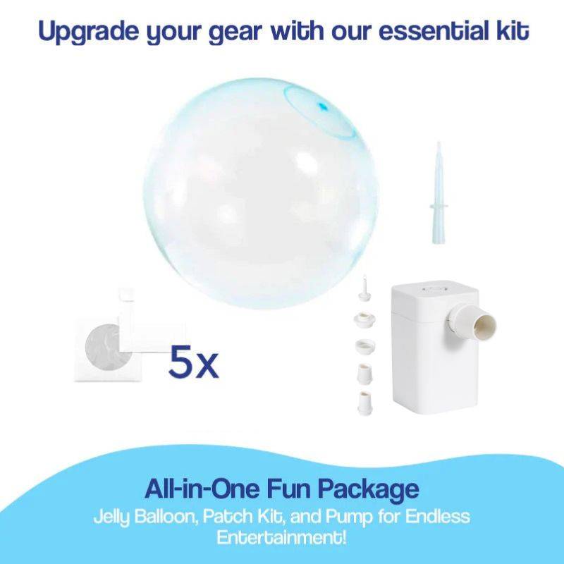 Giant Jelly Balloon Ball with patch kit and pump for outdoor fun and active play