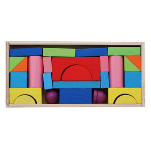 Wooden Building Blocks Set