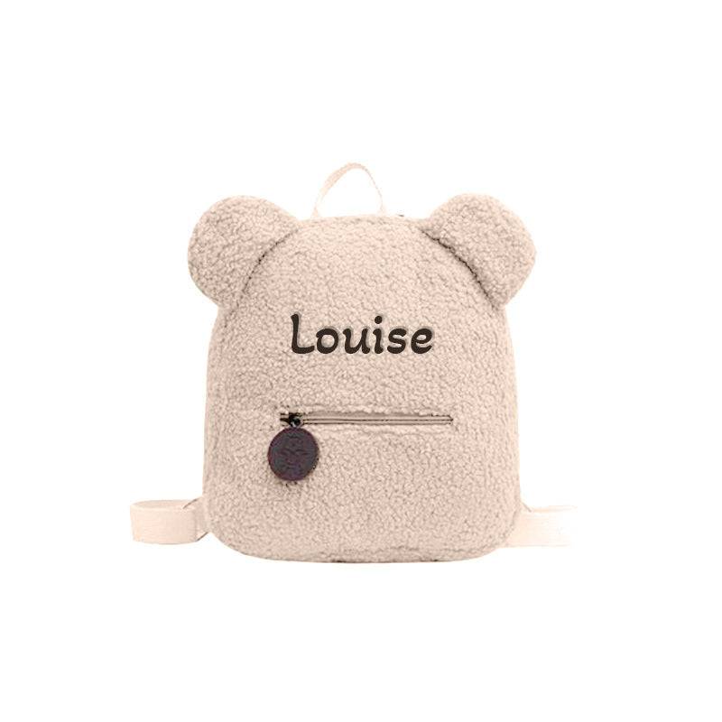 Custom Name Teddy Bear Backpack