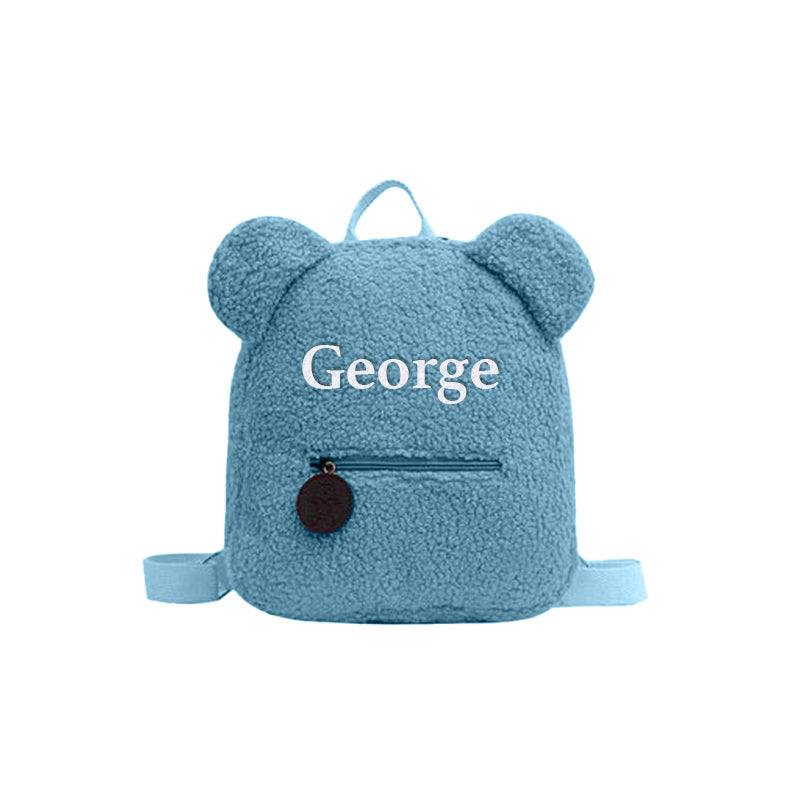 Custom Name Teddy Bear Backpack